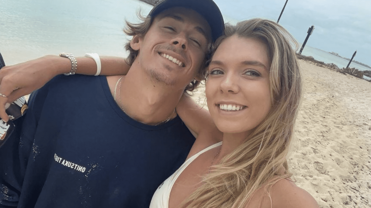 Alex De Minaur with his girlfriend Katie Boulter