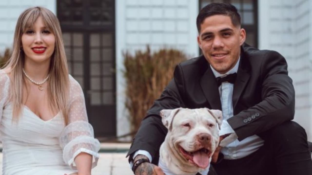 Brian Castano with his wife Carolina Cotugno