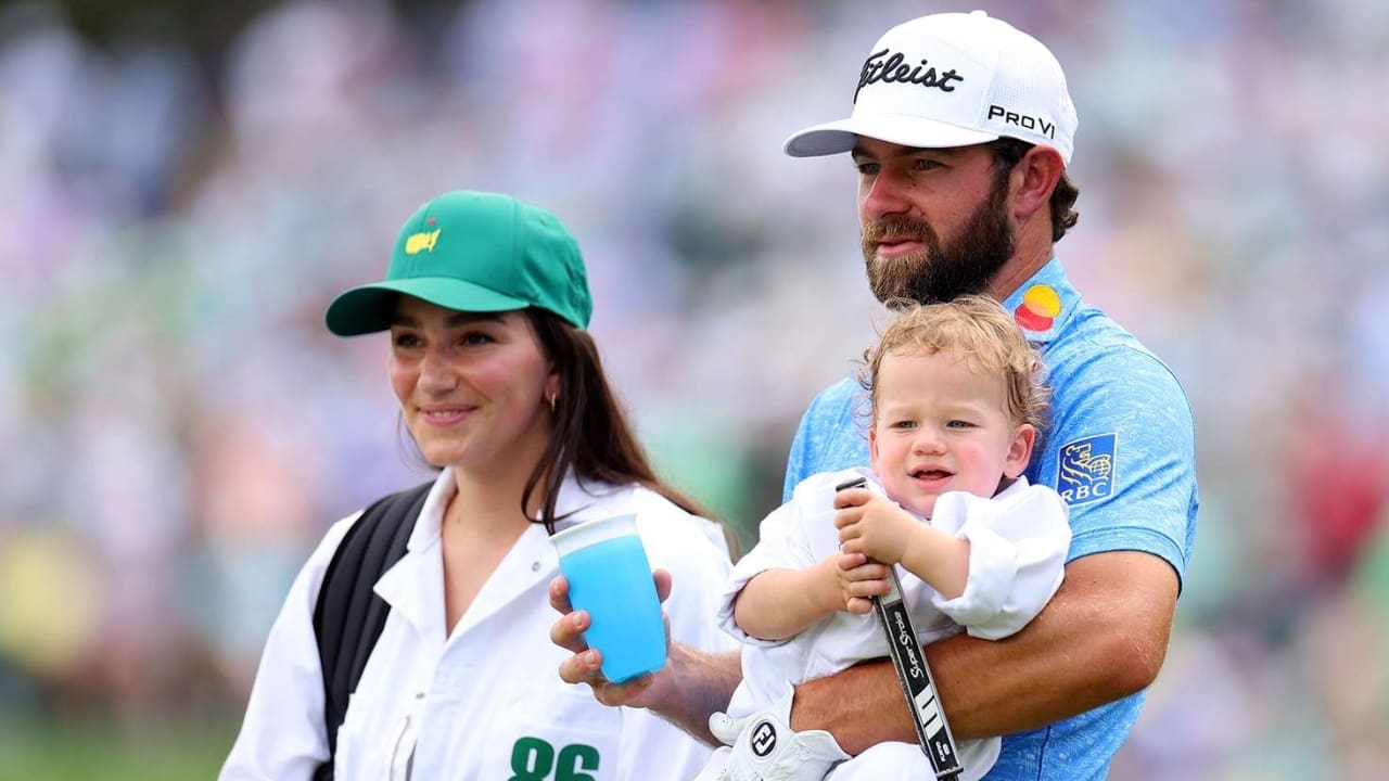 Cameron Young with his wife Kelsey Dalition
