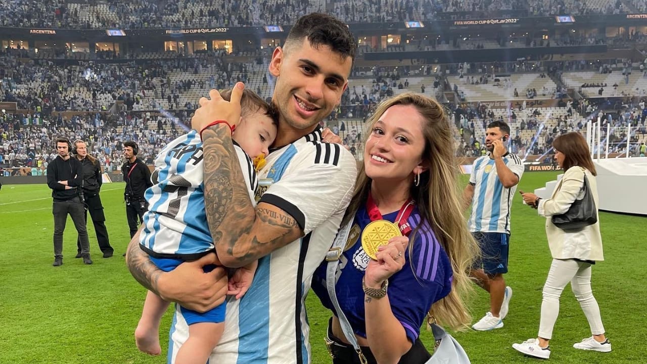 Cristian Romero girlfriend Karen Cavaller