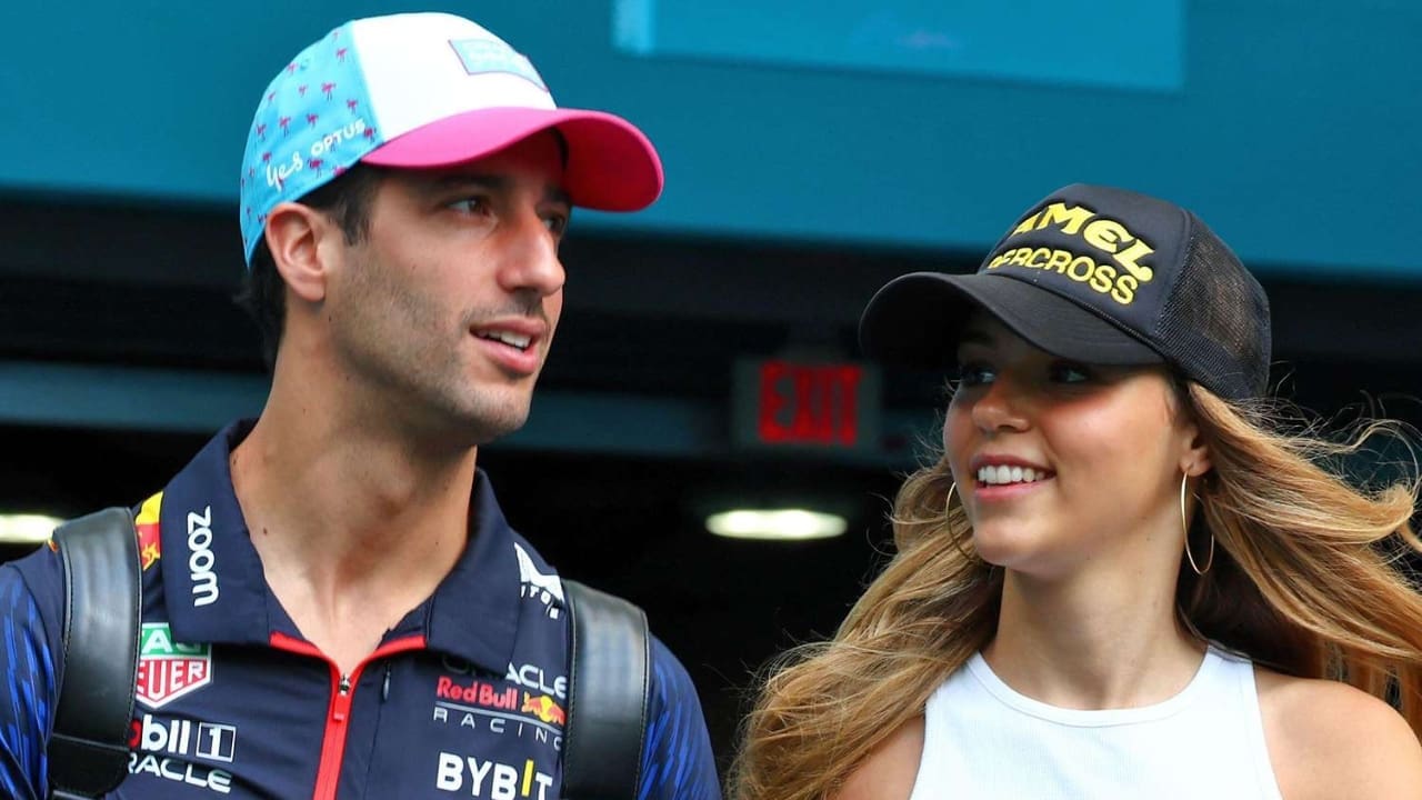 Daniel Ricciardo with girlfriend Heidi Berger