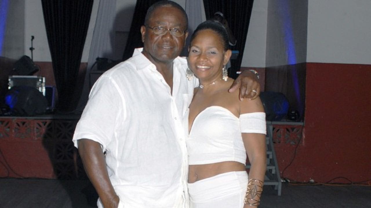 Desmond Haynes with his wife Elen Clarke Haynes
