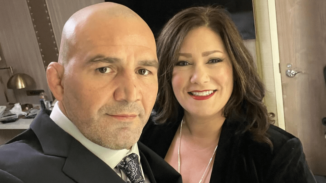 Glover Teixeira with his wife Ingrid