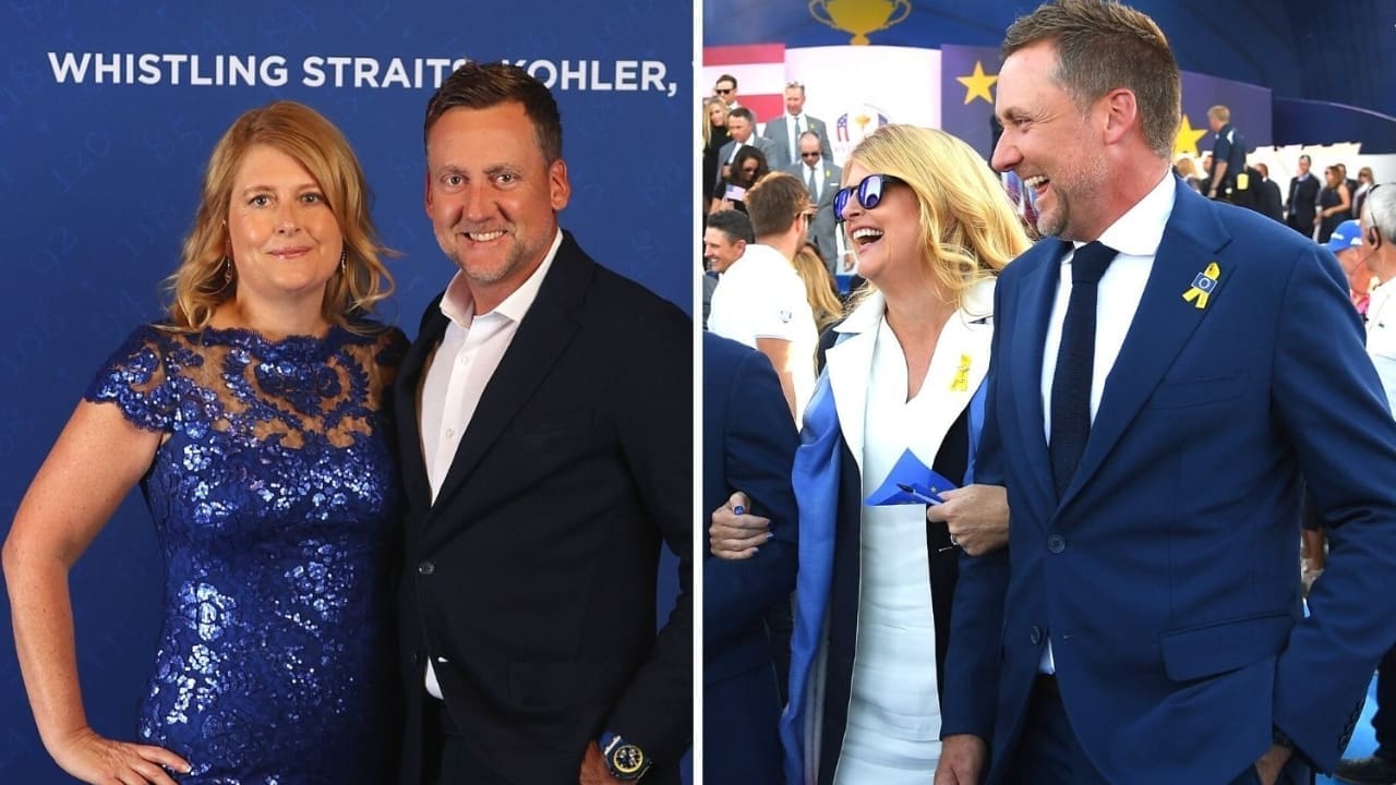 Ian Poulter with his wife Katie Poulter