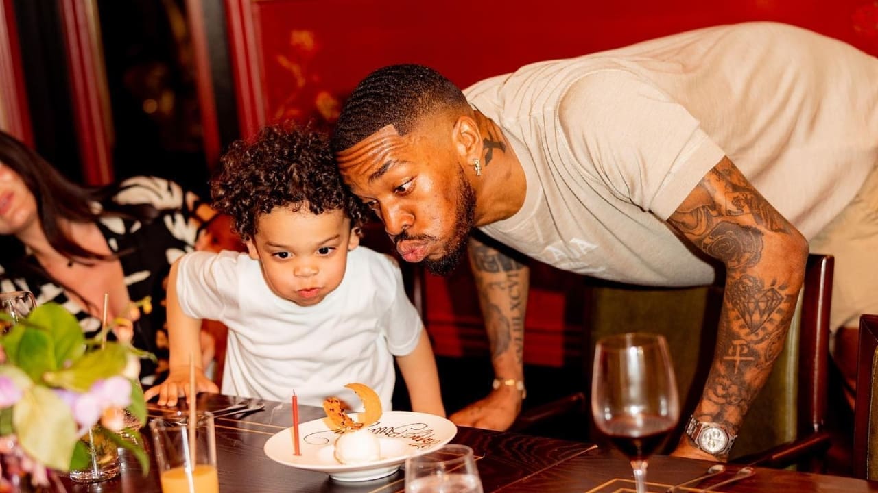 Ivan Toney with son Ivan Toney Junior