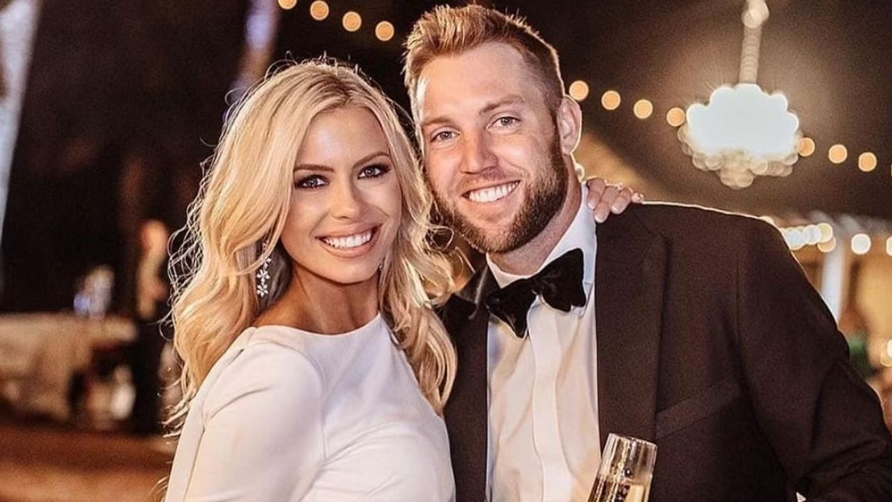 Jack Sock with his wife Laura Little