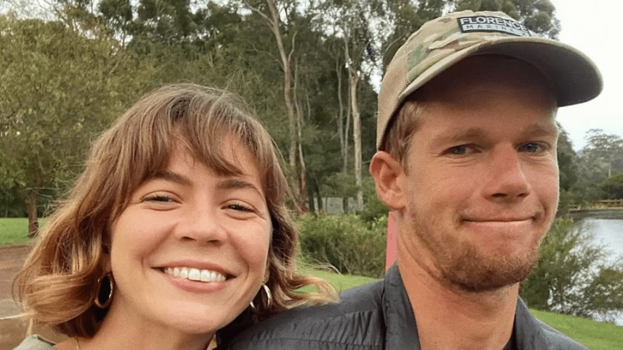 John John Florence with his wife Lauryn Cribb
