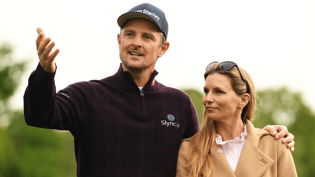 Justin Rose with his wife Kate Rose