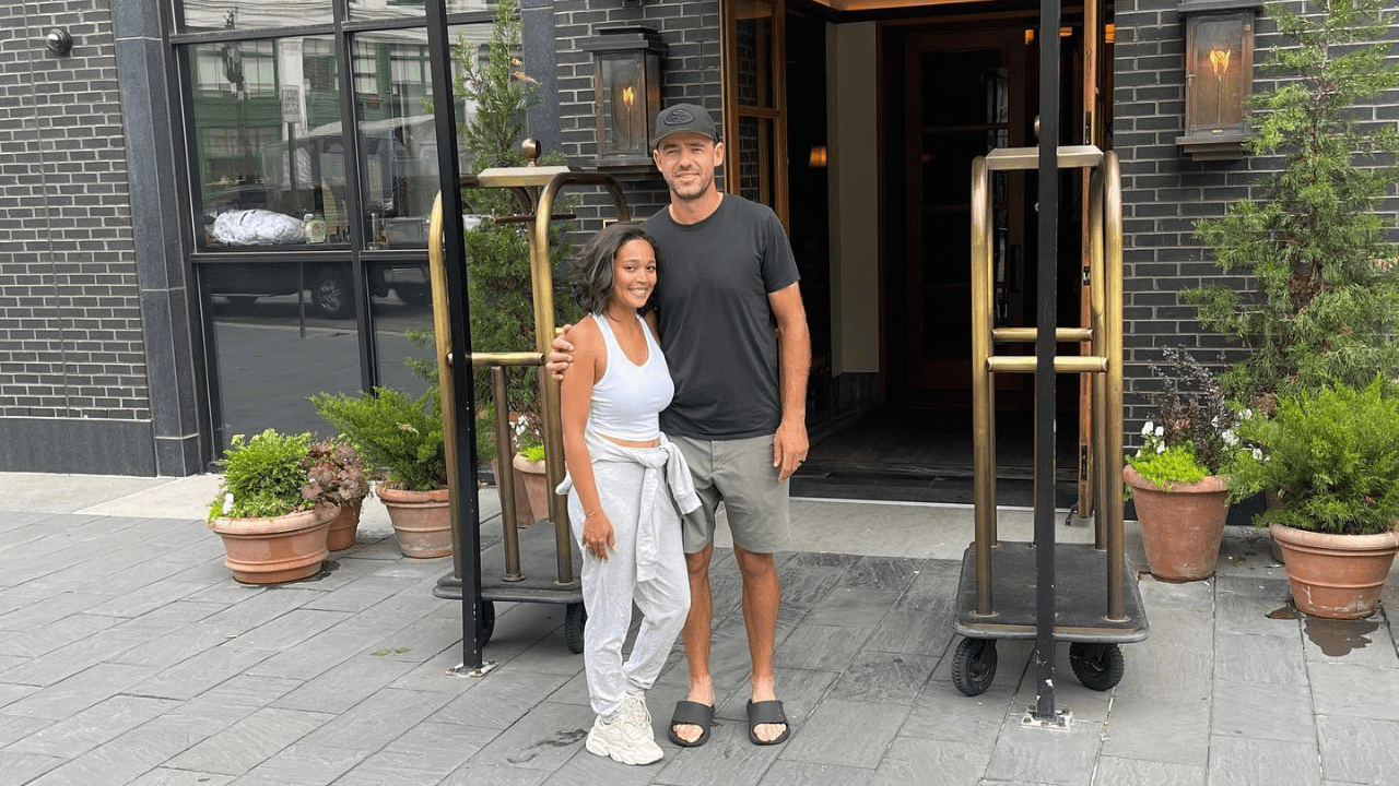 Lanto Griffin with his wife Maya Elizabeth Brown