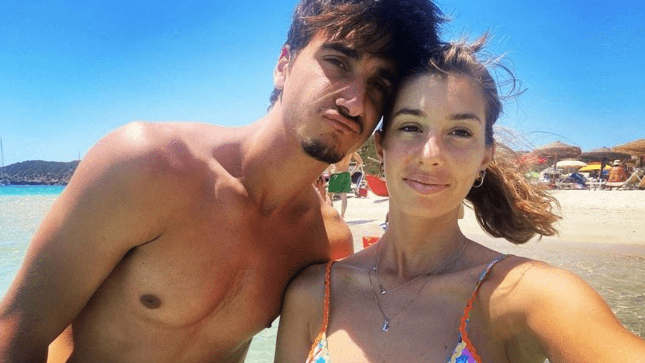 Lorenzo Sonego with his girlfriend Alice Petruccioli