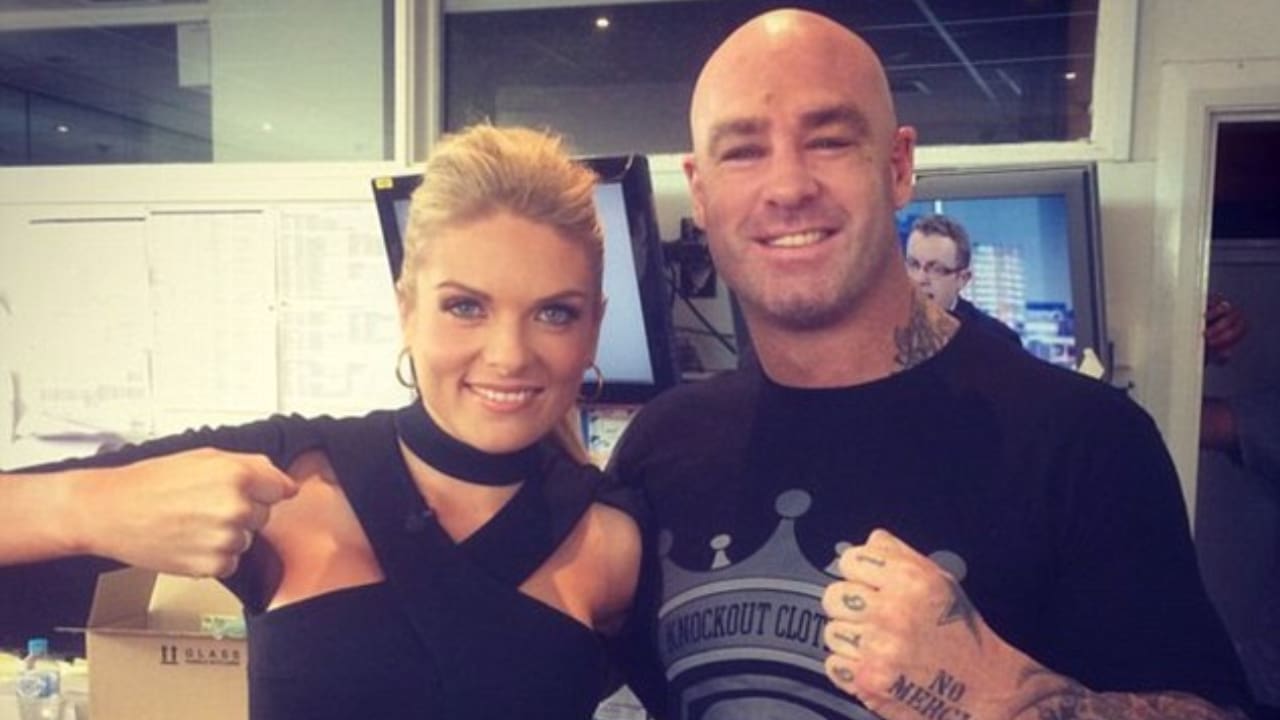 Lucas Browne with his ex-wife