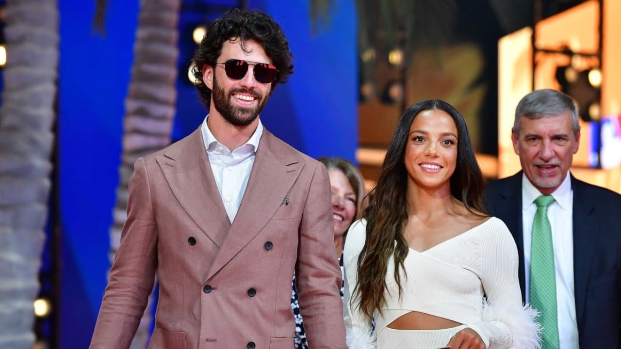 Mallory Pugh with her husband Dansby Swanson