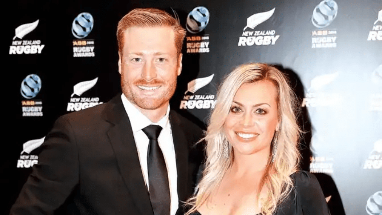 Martin Guptill with his wife Laura McGoldrick