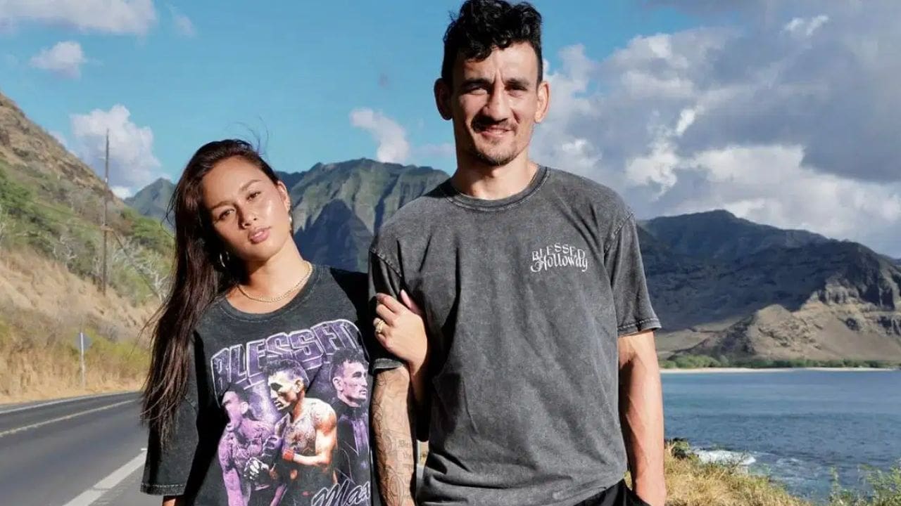 Max Holloway with his wife Alessa Quizon