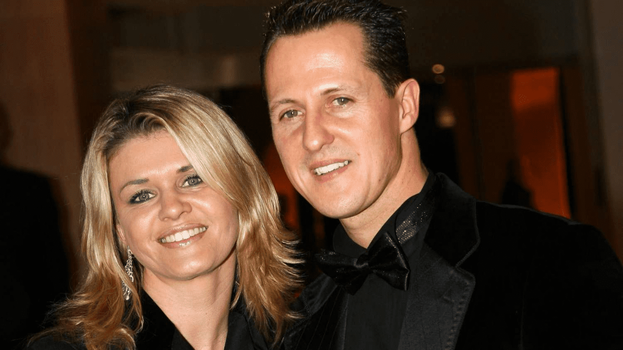 Michael Schumacher with his wife Corinna Schumacher