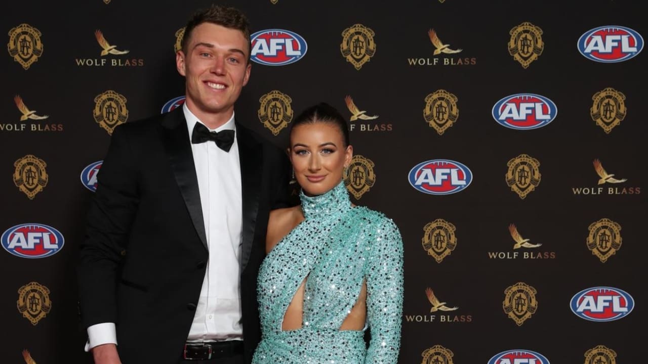 Patrick Cripps With his girlfriend Monique Fontana