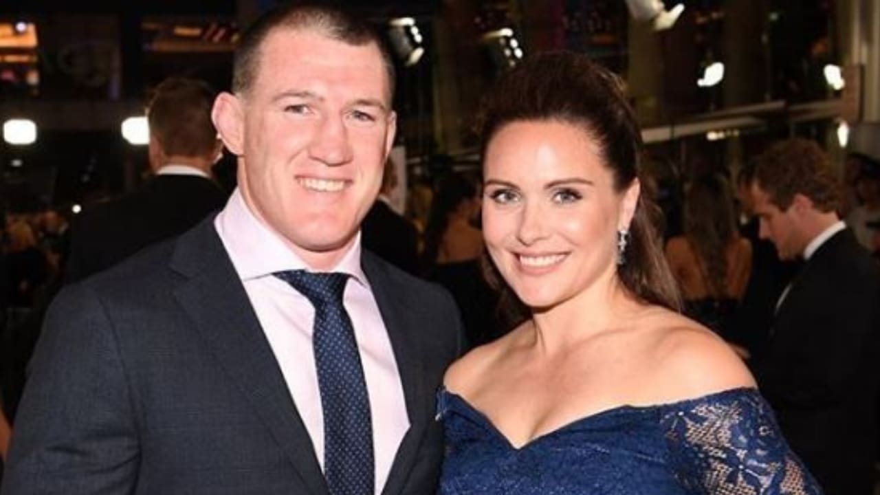 Paul Gallen with his wife Anne Gallen
