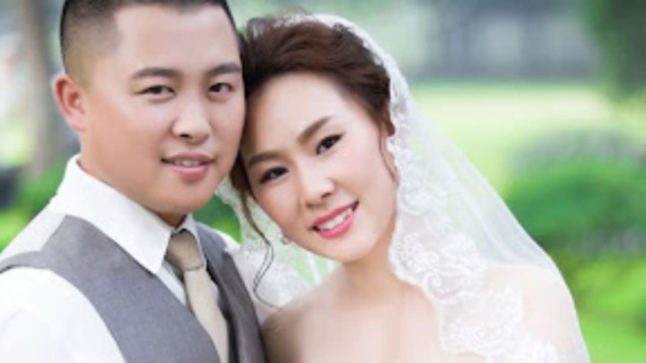 Yan Xiaonan with her husband Zhang Yang