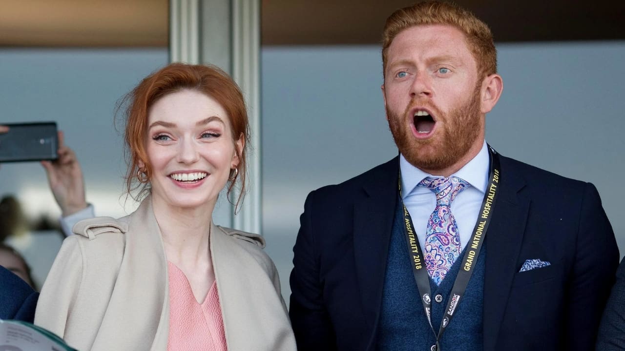 Jonny Bairstow with Eleanor Tomlinson