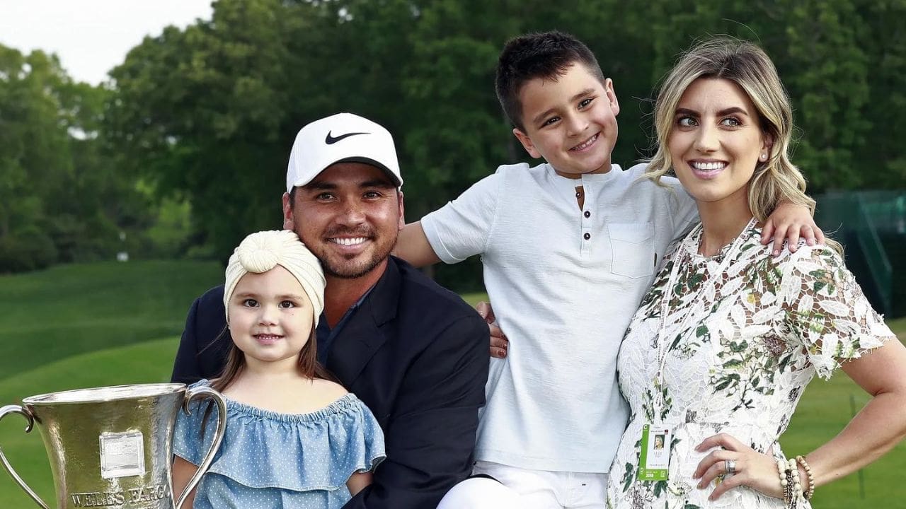 Jason Day with his wife Ellie Harvey