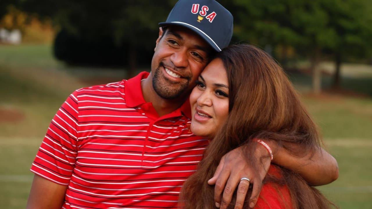 Tony Finau with his wife Alayna
