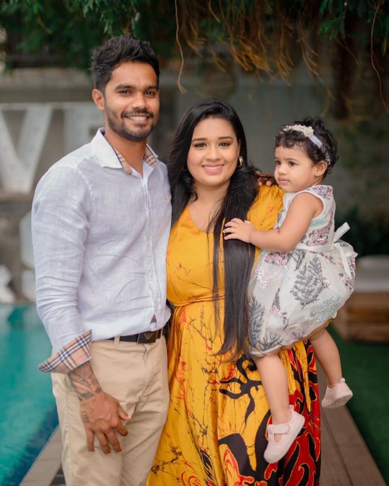 Dhananjaya de Silva wife Sanduni Nisansala