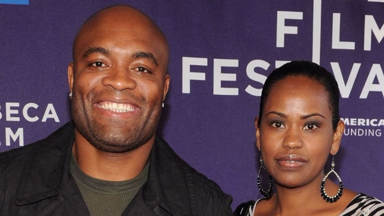 Anderson Silva with his wife Dayane Silva