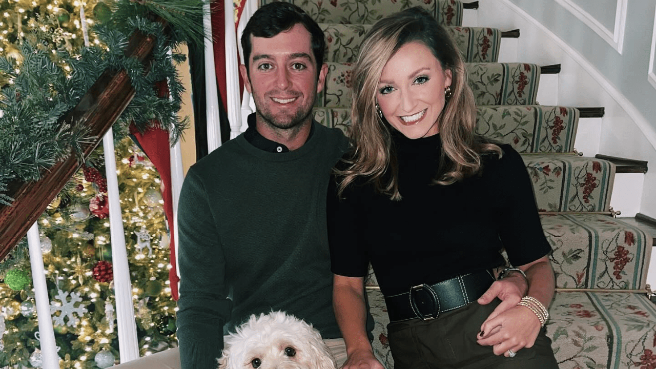 Davis Riley with his wife Alexandra Patton