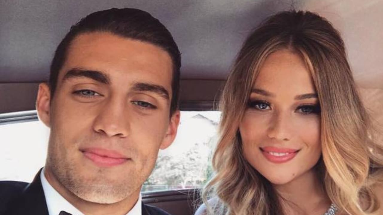 Mateo Kovacic with his wife Izabel Andrijanic