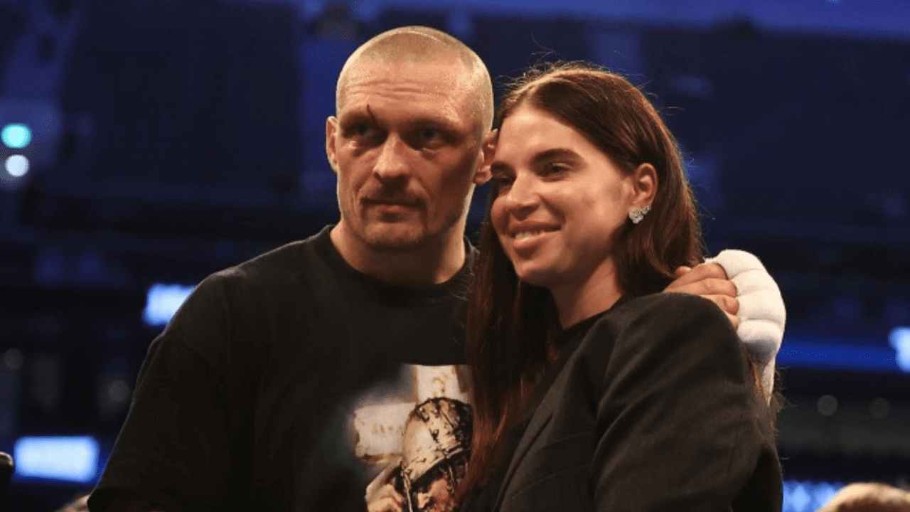 Oleksandr Usyk with his wife Yekaterina Usyk