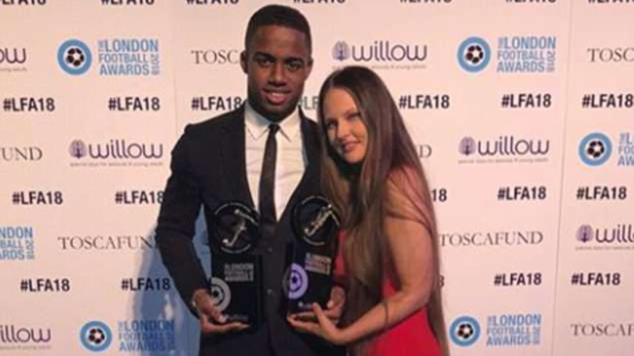 Ryan Sessegnon with his girlfriend Lacie Rose