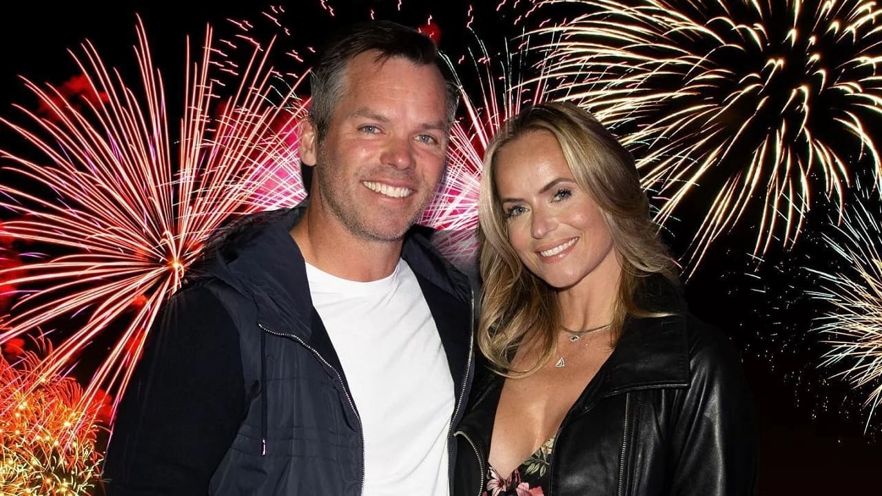 Paul Casey with his wife Pollyanna Woodward