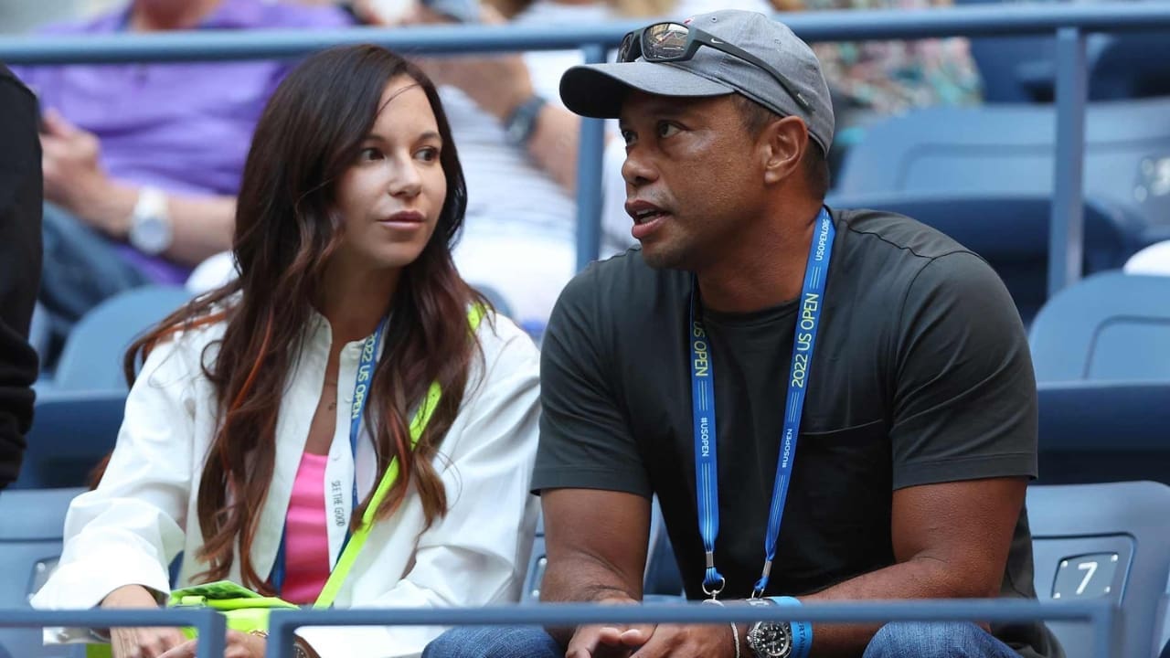 Tiger Woods with Erica Herman