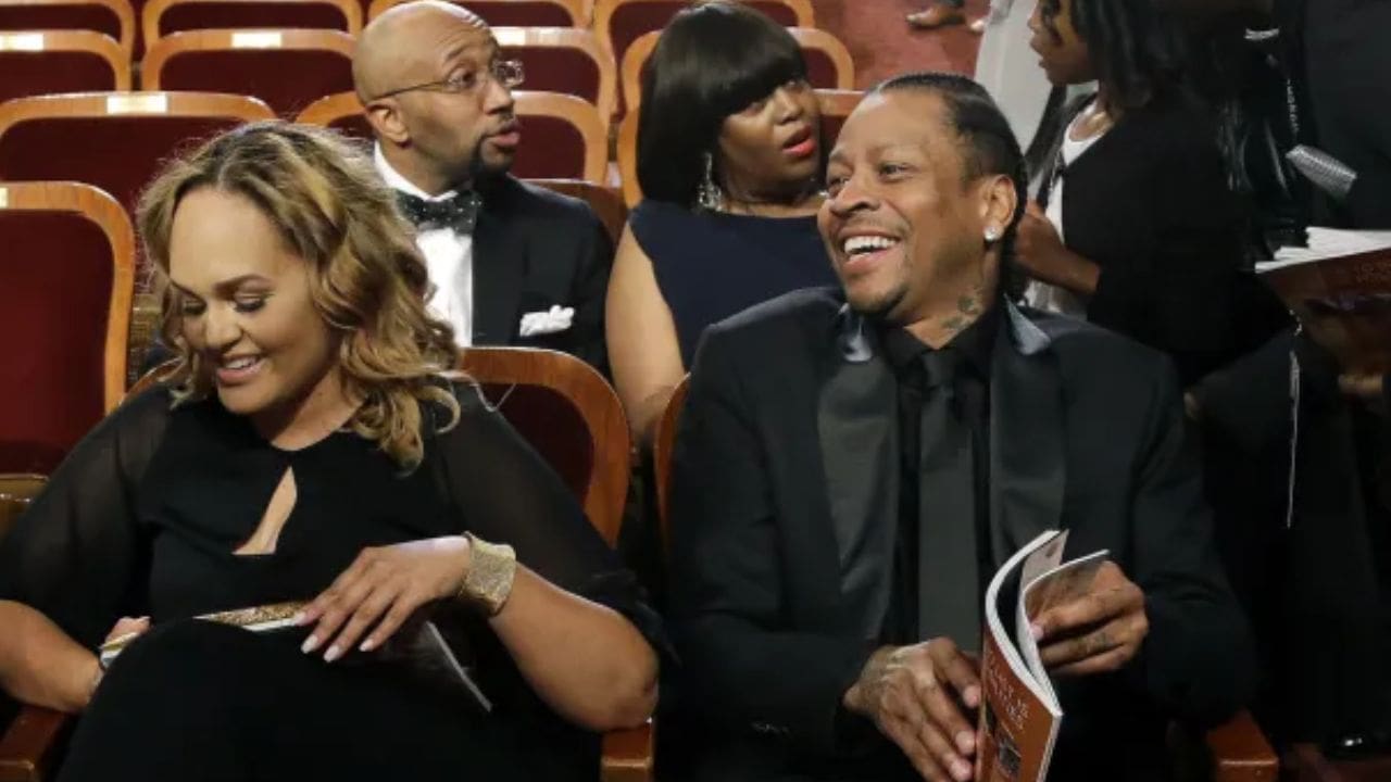 Allen Iverson with his ex-wife Tawanna