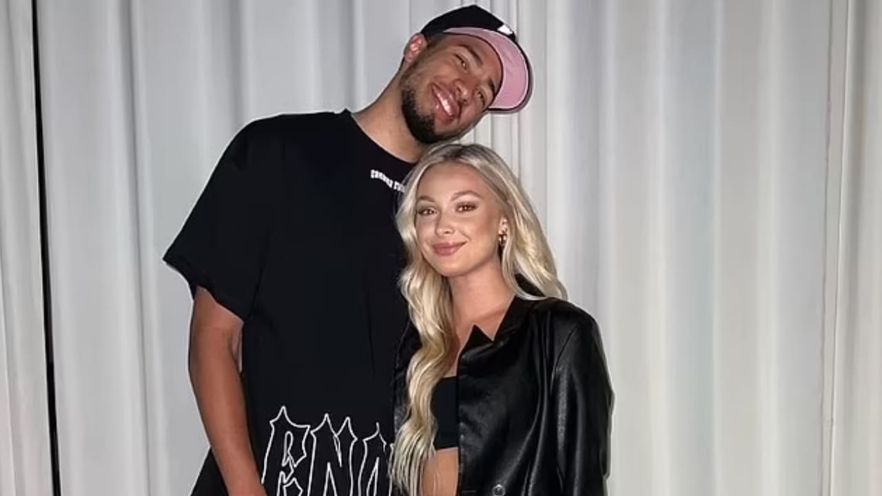 Tairese Haliburton with his girlfriend Jade Jones