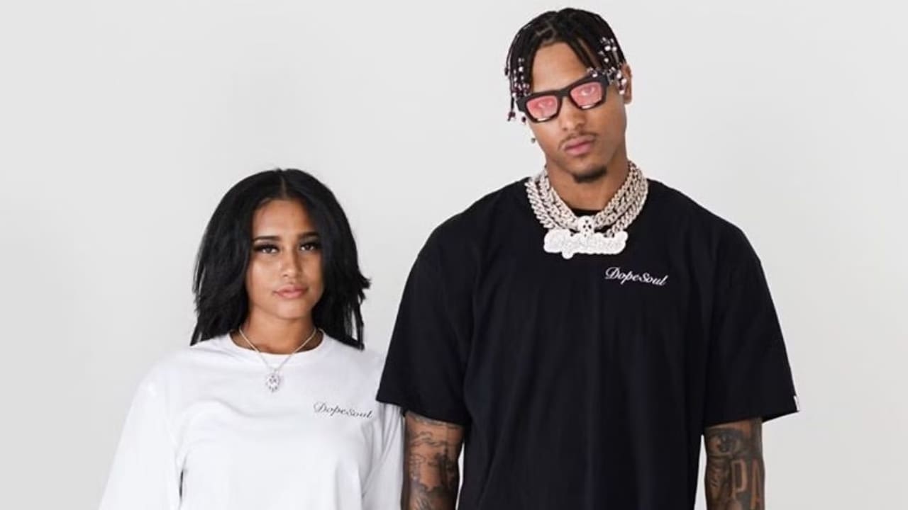 Kelly Oubre Jr. with his girlfriend Shylynn Oubre