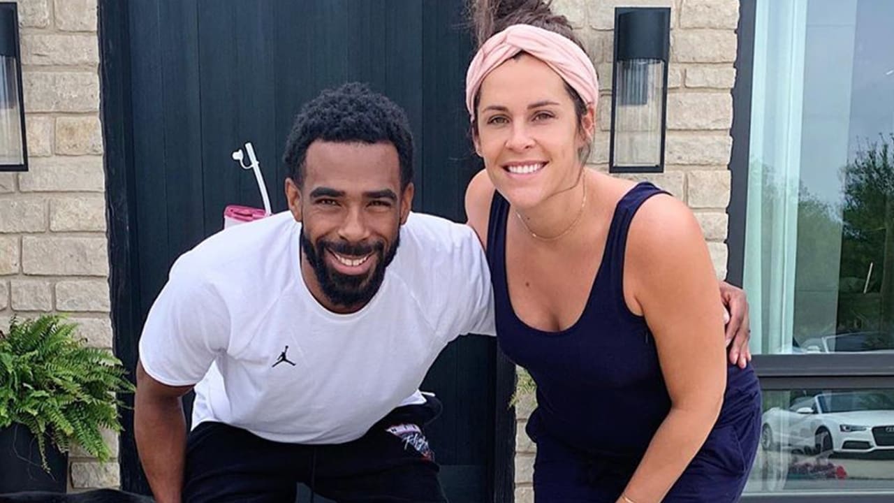Mike Conley Jr with his wife Mary LaReve Conley