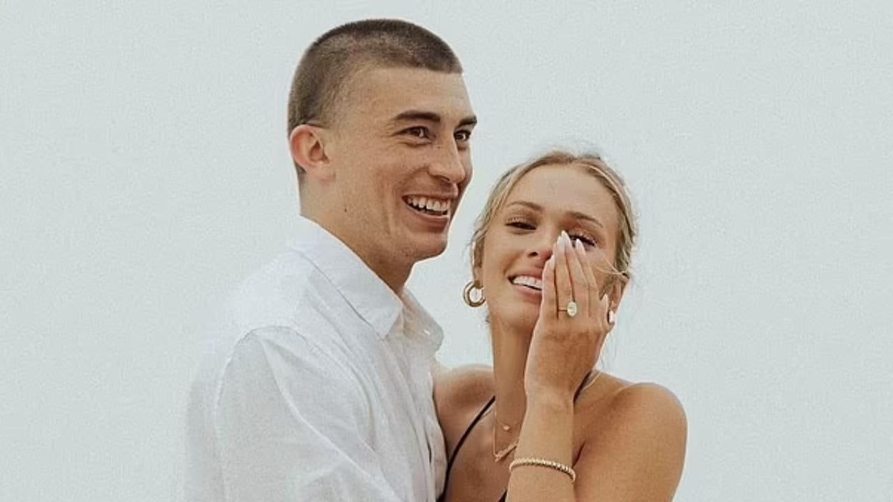 Payton Pritchard with his girlfriend Emma MacDonald