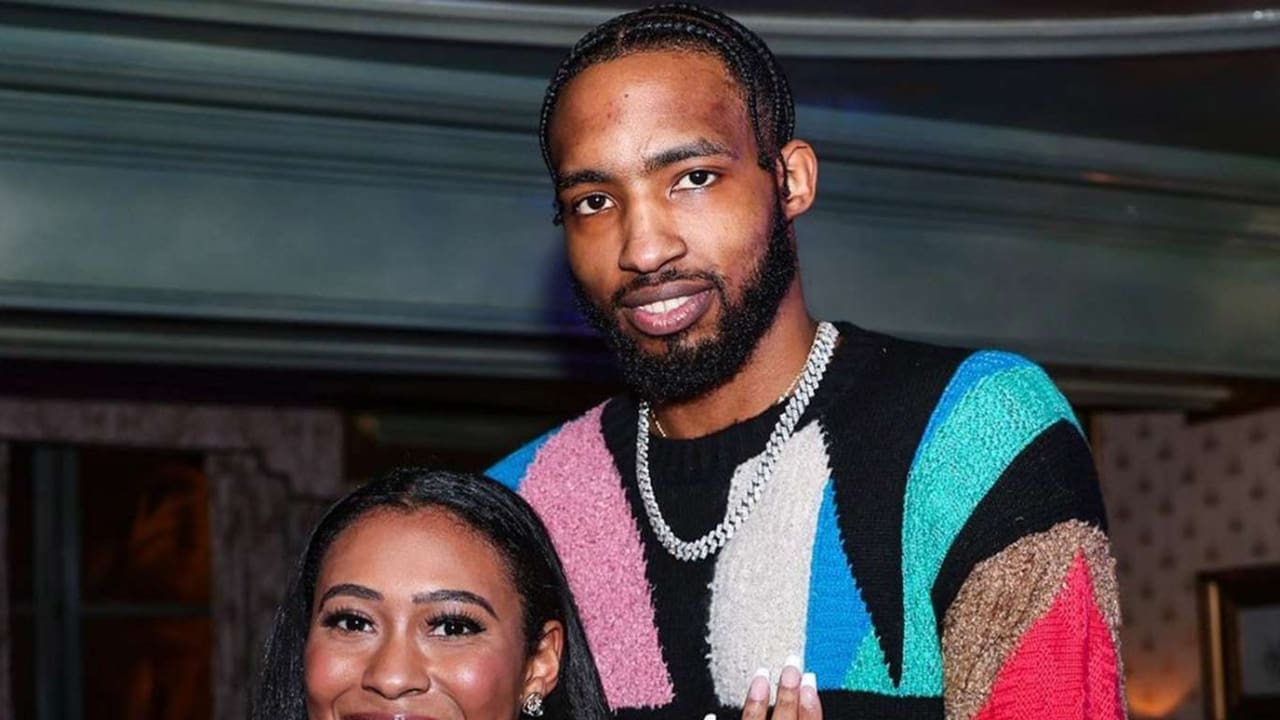 Derrick Jones Jr with his wife Sherry