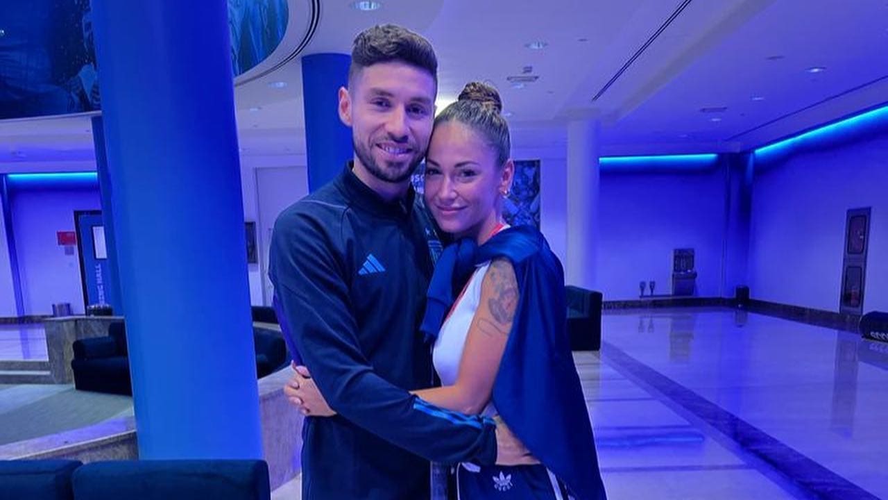 Gonzalo Montiel girlfriend Karina Nacucchio