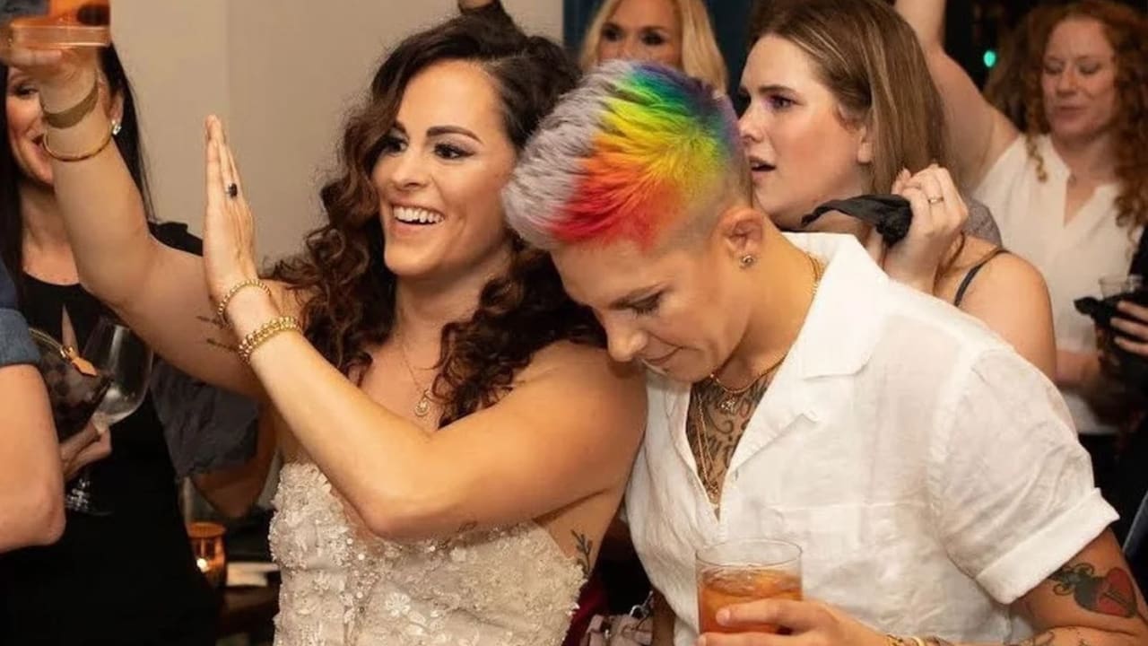 Macy Chiasson with her partner Dr. Hannah Leffler