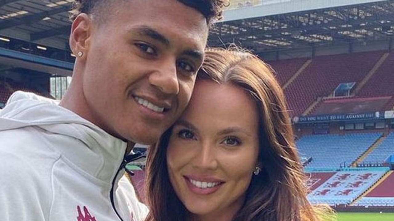 Ollie Watkins with his girlfriend Ellie Alderson