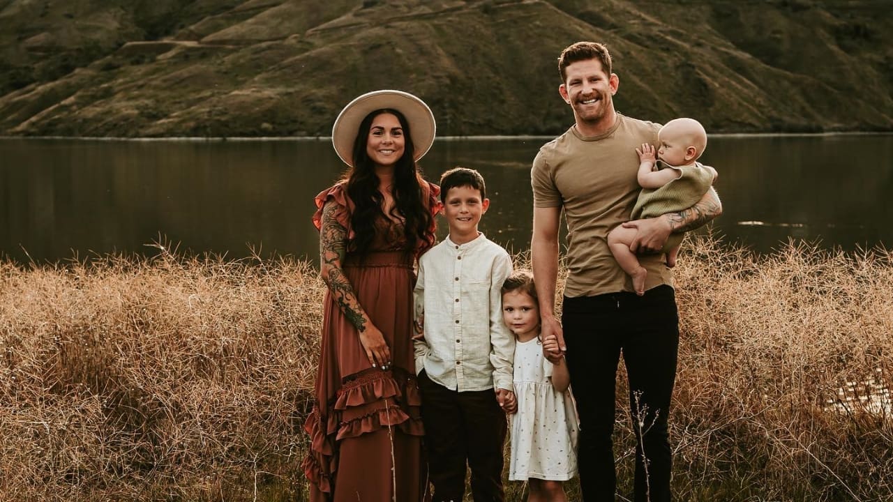 Austin Arnett with his wife Abbey