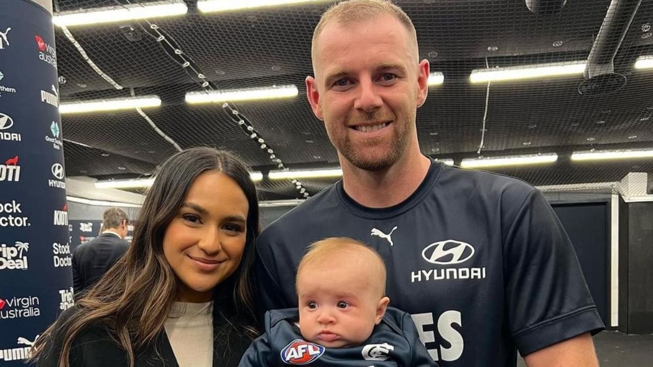 Sam Docherty with his wife Natalie Docherty