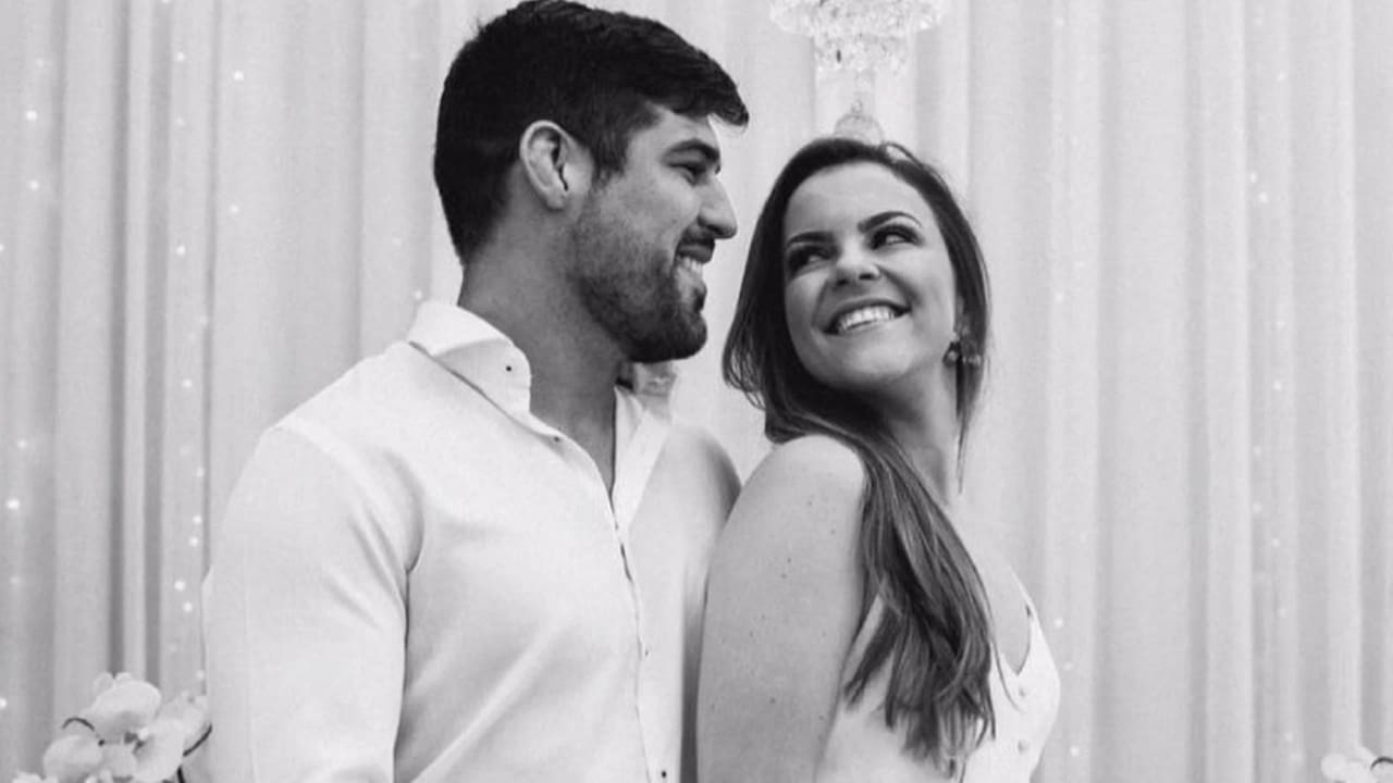 Vicente Luque with his Wife Carolina Silveira