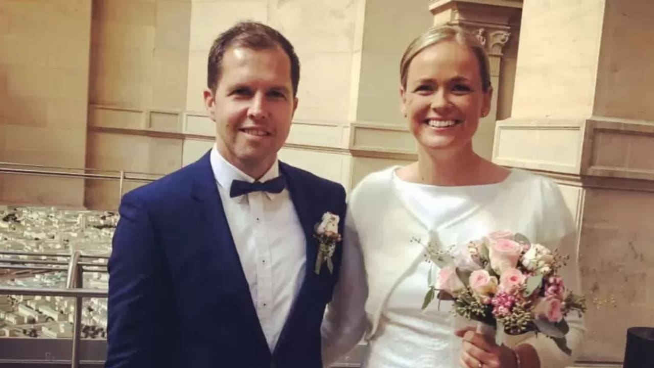 Anna-Lena Gronefeld with her husband Ingo Herzgerodt