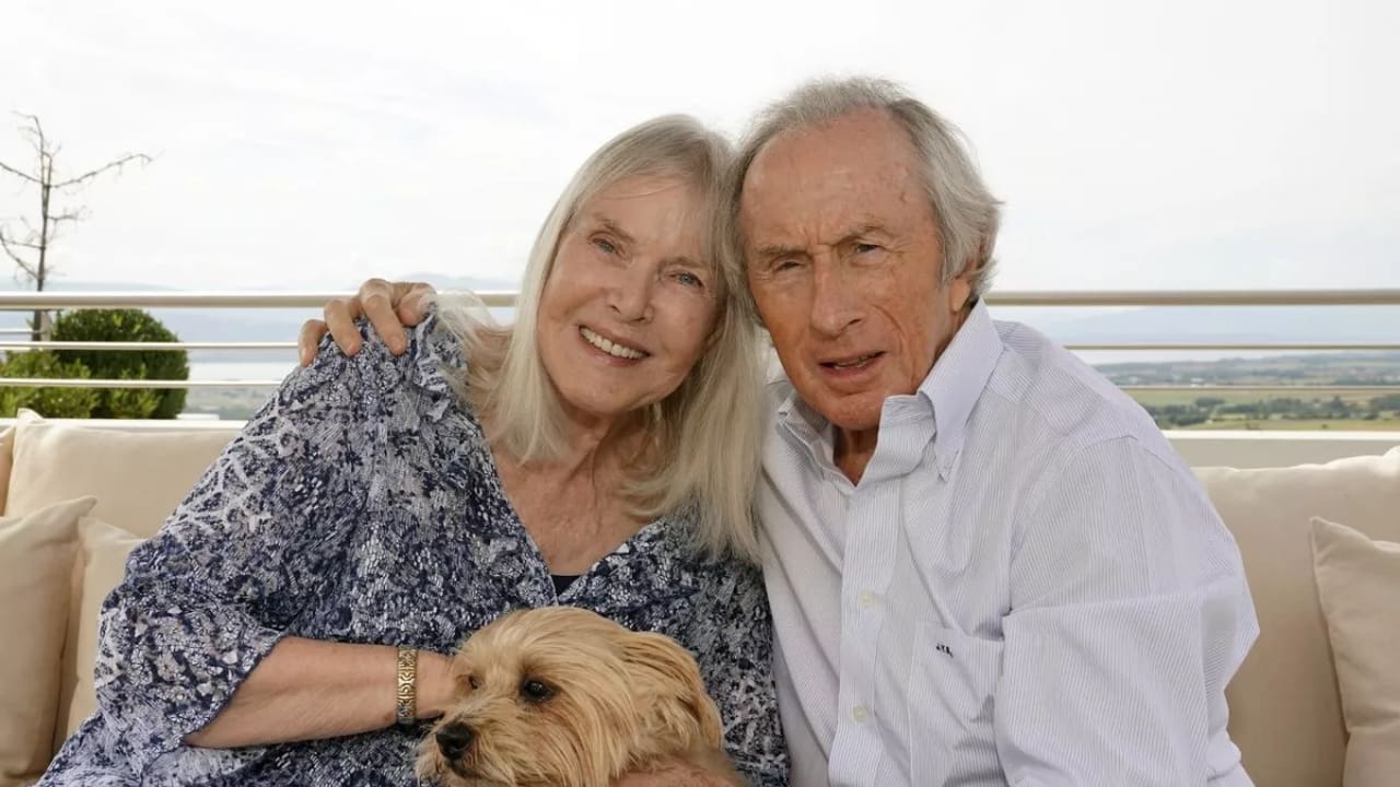 Jackie Stewart with his wife Helen McGregor