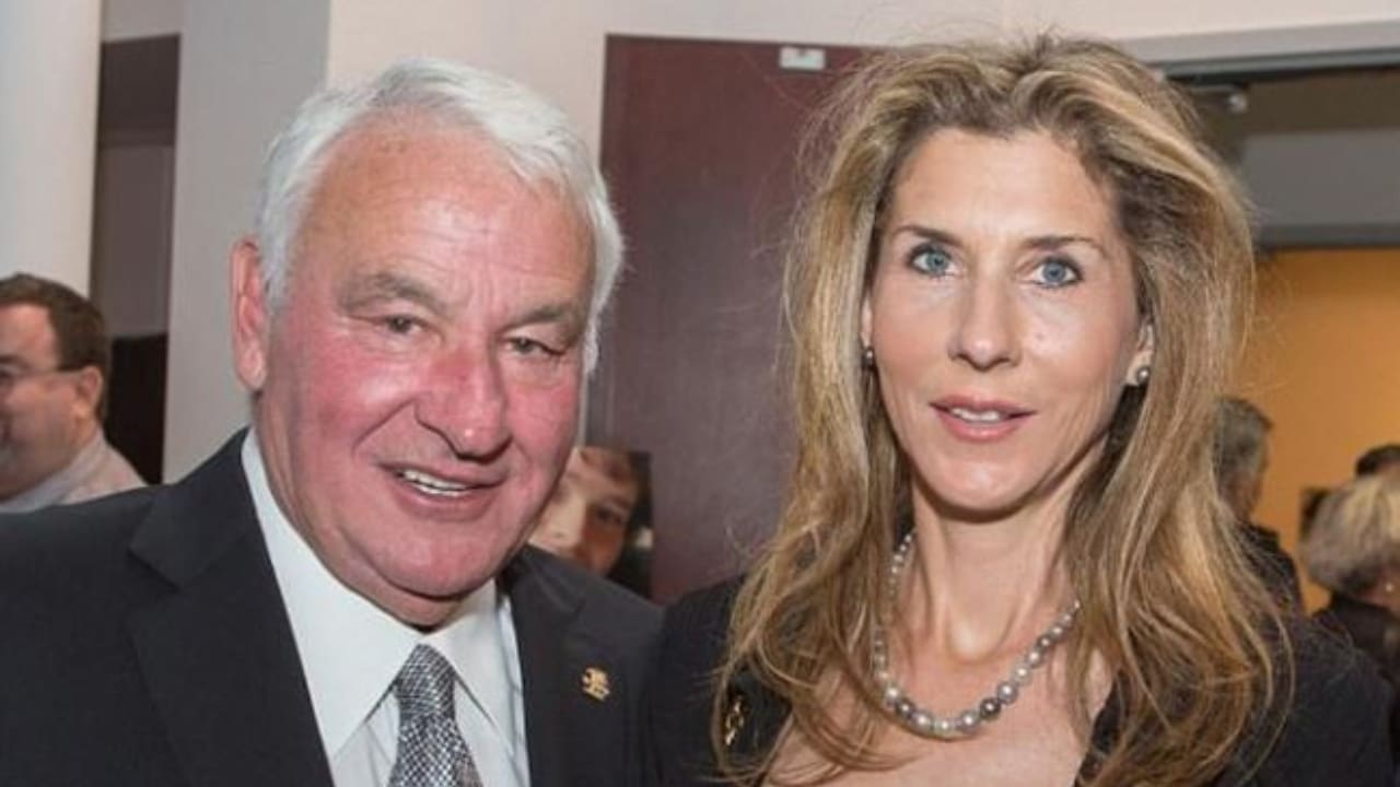 Monica Seles with her husband Tom Golisano