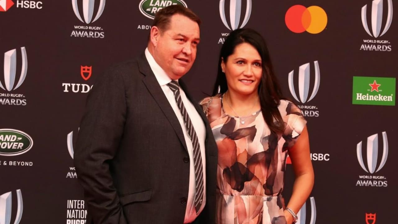 Steve Hansen is married to Tash Marshall