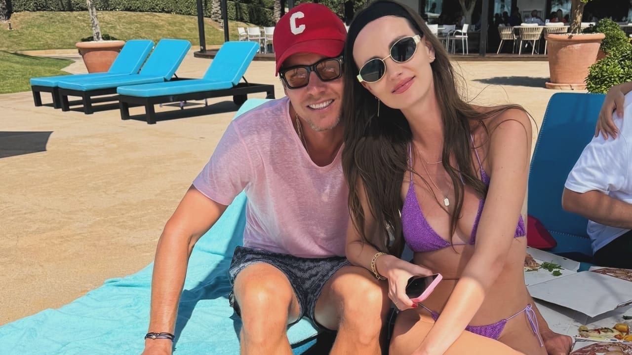 Tomas Berdych with his wife Ester Sátorová